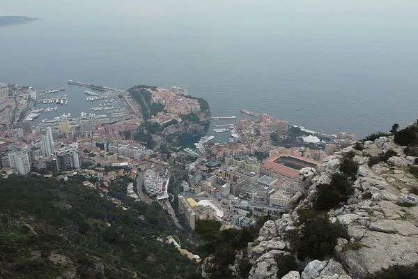 Monaco depuis la Tête de Chien, La Turbie (06)